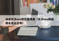 湖南长沙seo优化服务商（长沙seo网站排名优化公司）